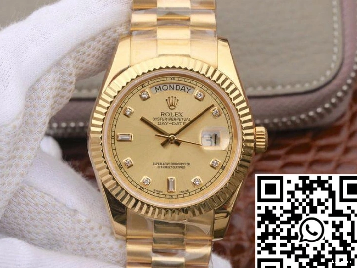Day-Date EW Rolex Yellow Dial 218238 II Factory Gold 18K 40MM 1228